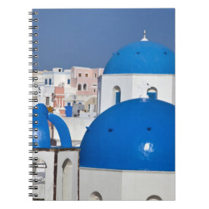 Griekenland, Santorini. Klokkentoren en blauwe koe Notitieboek