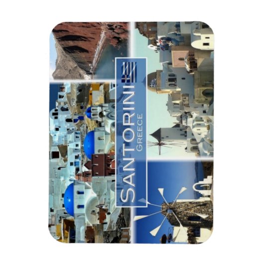 Griekenland - Santorini - Oia - Magneet (Verticaal)