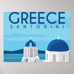 Griekenland Santorini Poster