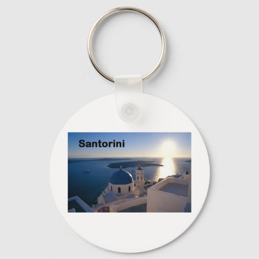 Griekenland Santorini Sunset (St.K.) Sleutelhanger (Voorkant)