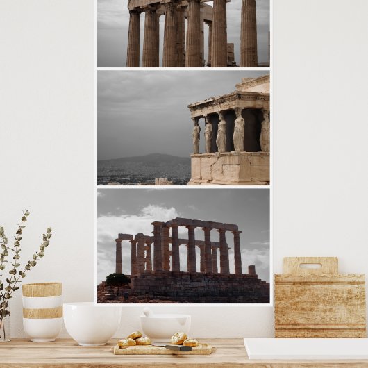 Griekenland Triple Poster (Keuken)