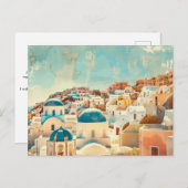 Griekenland Vintage Reizen Briefkaart (Voorkant / Achterkant)