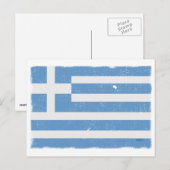  Griekenland Vlag Briefkaart (Voorkant / Achterkant)