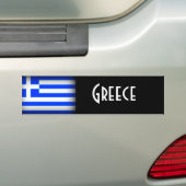 Griekenland vlag Dark Bumpersticker (Op auto)