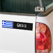 Griekenland vlag Dark Bumpersticker (Op Truck)