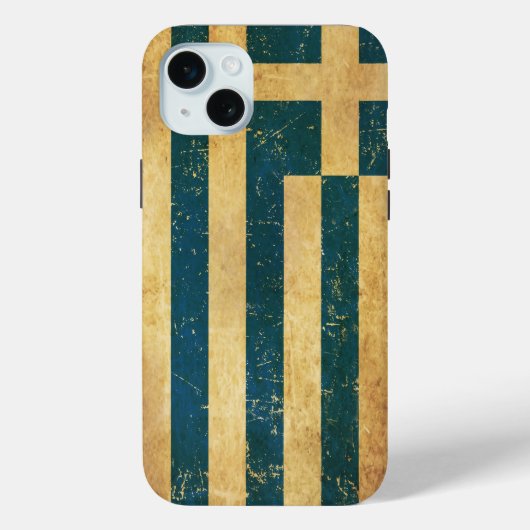 Griekenland Vlag  Grunge Case-Mate iPhone Case (Achterkant)