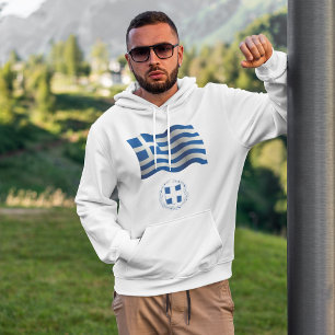 Griekenland - vlaggenstaat van wapens hoodie