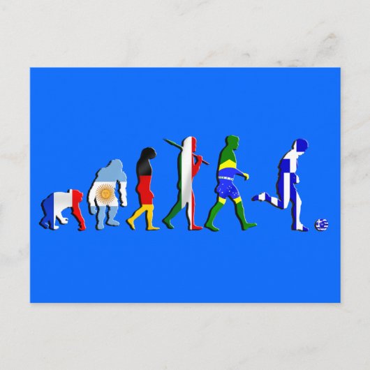 Griekenland-Voetbal Briefkaart (Voorkant)