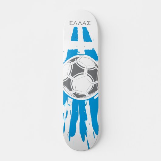 Griekenland-Voetbal Skateboard (Voorkant)