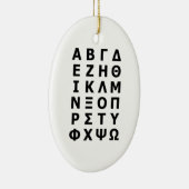 Grieks alfabet keramisch ornament (Rechts)