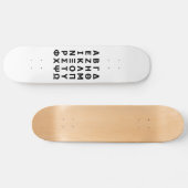 Grieks alfabet skateboard (Horizontaal)