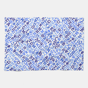 Grieks alfabet theedoek