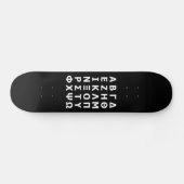 Grieks Alphabet Skateboard (Horizontaal)