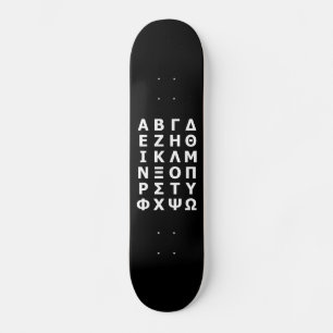 Grieks Alphabet Skateboard