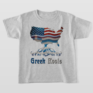 Grieks-Amerikaanse roots T-shirt