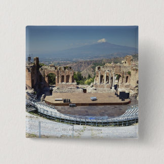 Grieks amfitheater 3 vierkante button 5,1 cm