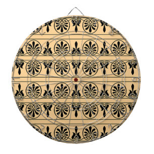 Grieks Arabesk mediterraan patroon bruin Dartbord