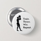 Grieks Athlete Basketball Winning Formula Ronde Button 5,7 Cm (Voorkant /achterkant)