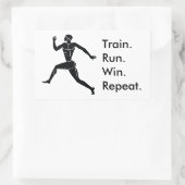 Grieks Athlete met winnende formule Rechthoekige Sticker (Tas)