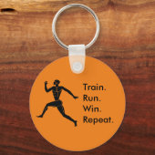 Grieks Athlete met winnende formule Sinaasappel Sleutelhanger (Voorkant)