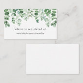 Grieks Baby shower Informatiekaartje (Voorkant / Achterkant)