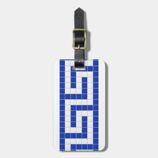 Grieks Bagagelabel (Voorkant verticaal)