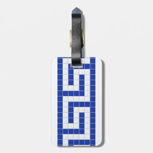 Grieks Bagagelabel (Achterkant verticaal)