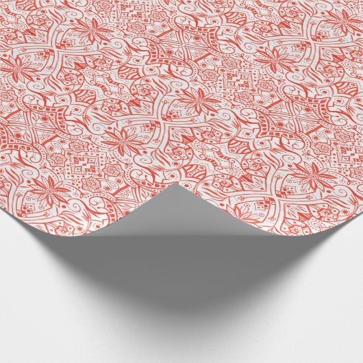 Grieks Barokke Arabesque Bohemian Pattern W Cadeaupapier (Hoek)