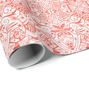 Grieks Barokke Arabesque Bohemian Pattern W Cadeaupapier