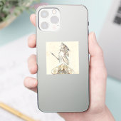 Grieks beeld van Athena Sticker (Telefoon)