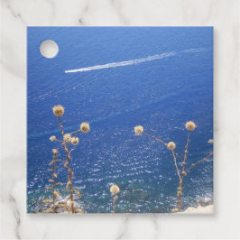 Grieks blauw Zee Bedankjes Labels