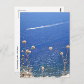 Grieks blauw Zee Briefkaart (Voorkant / Achterkant)