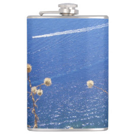 Grieks blauw Zee Heupfles