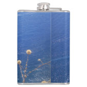 Grieks blauw Zee Heupfles (Achterkant)