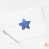Grieks blauw Zee Ster Sticker (Envelop)