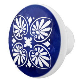 Grieks Bloeiend Ornament Keramische Knop