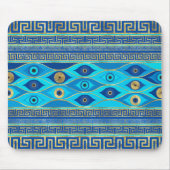 Grieks boze oog en Griekse sleutelversiering Muismat (Voorkant)