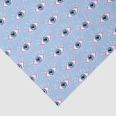 Grieks boze oog met rode rode rode rode roze tissuepapier (Detail)