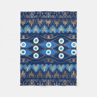 Grieks-boze oog-versiering fleece deken