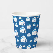 Grieks-eiland Santorini Blue Dome Church Papieren Bekers (Links)