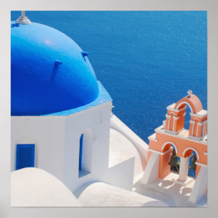 Grieks eiland Santorini Poster