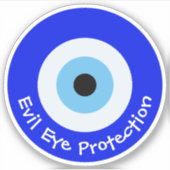 Grieks Evil Eye Contour Sticker (Voorkant)
