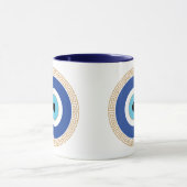 Grieks Evil Eye in Griekse Sleutel Mok (Midden)