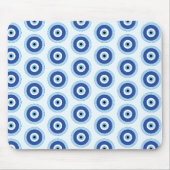 Grieks Evil Eye in Griekse Sleutel Muismat (Voorkant)