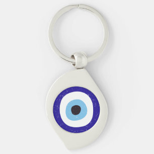 Grieks Evil Eye Verdrietig Design Sleutelhanger