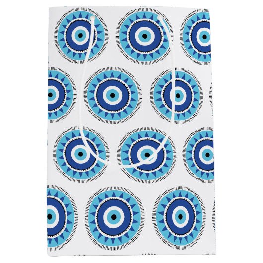 Grieks Evil White Medium Cadeauzakje (Voorkant)