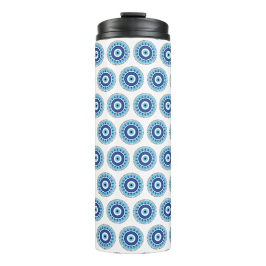 Grieks Evil White Thermosbeker (Voorkant)