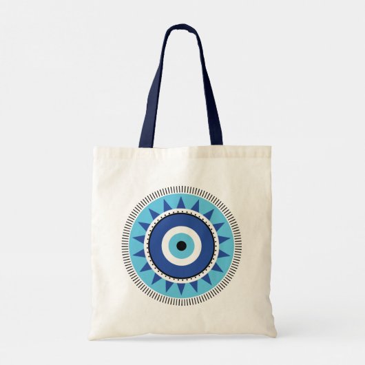 Grieks Evil White Tote Bag (Achterkant)