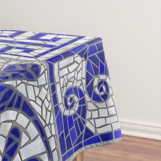Grieks Gebroken Tegel Mozaïek Kunst Tafelkleed (Voorbeeld)