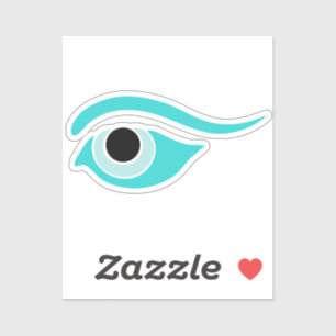 Grieks Gevist bootogen, beschermen tegen het kwaad Sticker